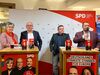 (v.li.) Maria Noichl MdEP, Thomas Rudner MdEP, Rudi Gallenberger (IGM) und SPD-Europakandidat Severin Eder