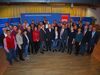 SPD-Landratskandidat Dr. Bernd Vilsmeier (mi.) mit seiner SPD-Mannschaft für die Kommunalwahl am 15. März 2020.